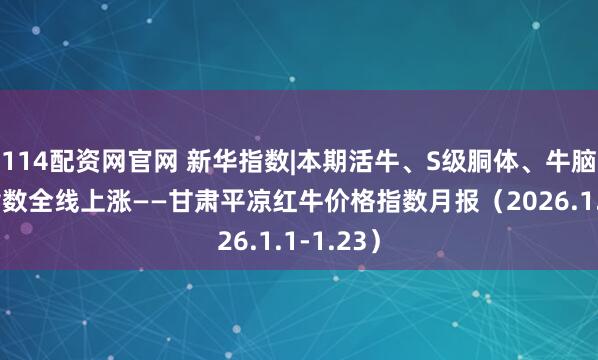 114配资网官网 新华指数|本期活牛、S级胴体、牛脑髓价格指数全线上涨——甘肃平凉红牛价格指数月报（2026.1.1-1.23）